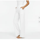 Rechte broek met hoge taille en zakken
