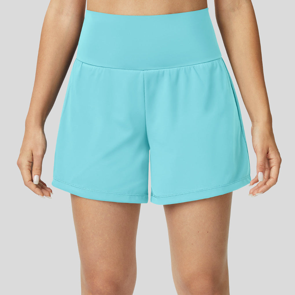 Yoga-Shorts mit hohem Bund