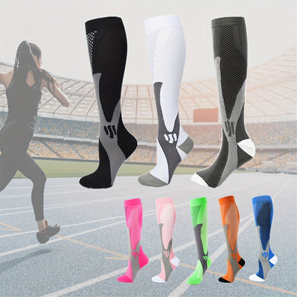 Calcetines deportivos de compresión para mujer – Transpirables y de sujeción para la actividad física y la recuperación