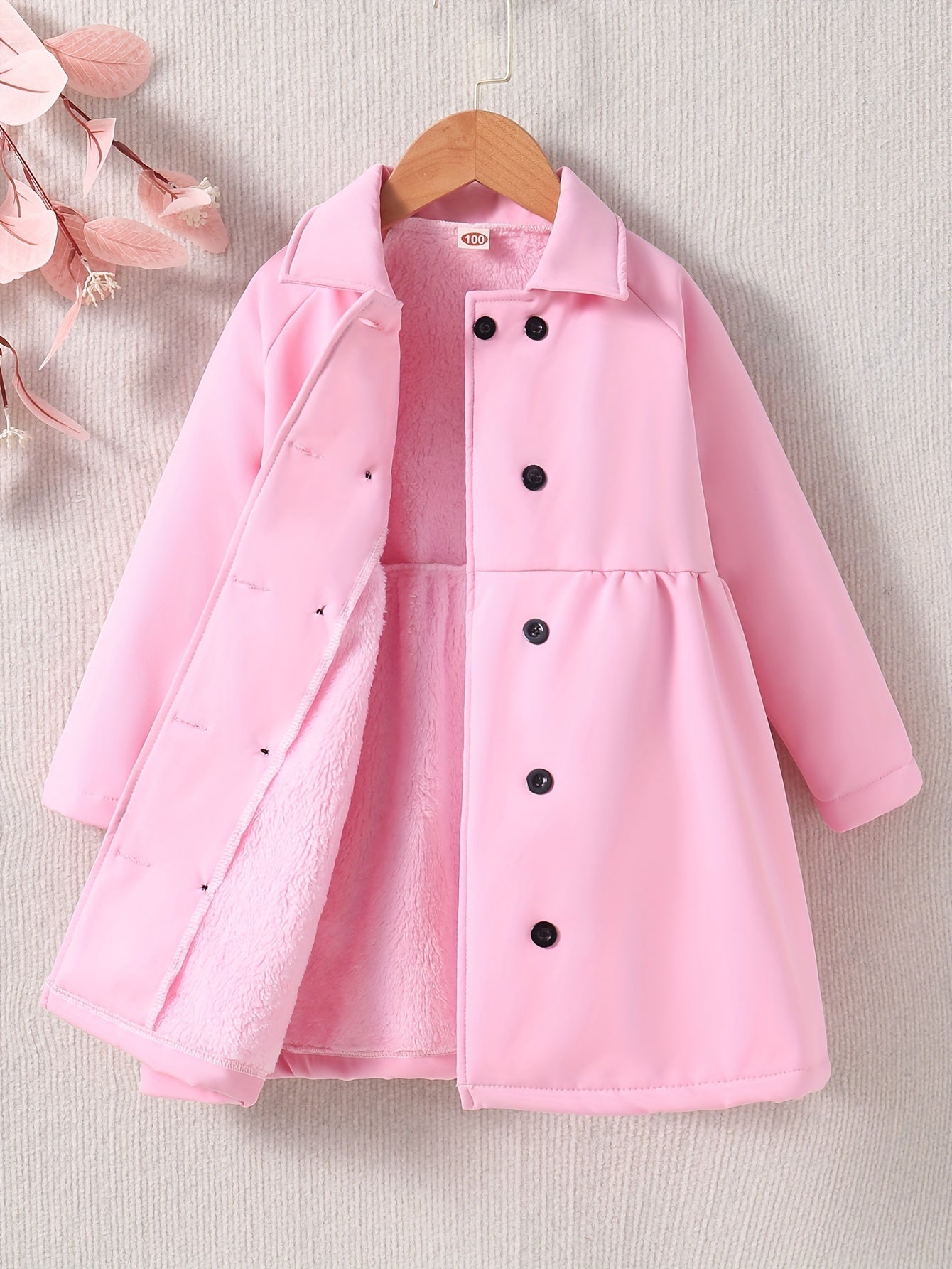 Toddler Girls' Winter Coat with Fleece Lining - Sabine