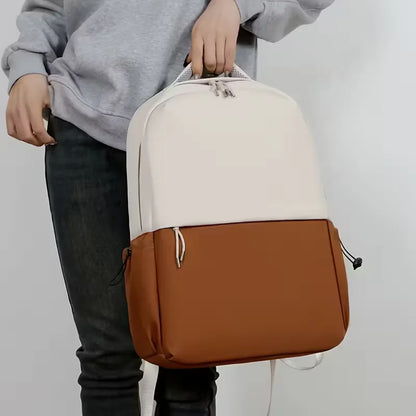 Sac à dos bicolore avec bretelles réglables