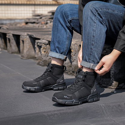 Men's Safety Shoes with Steel Toe – Puncture Resistant and Slip Resistant