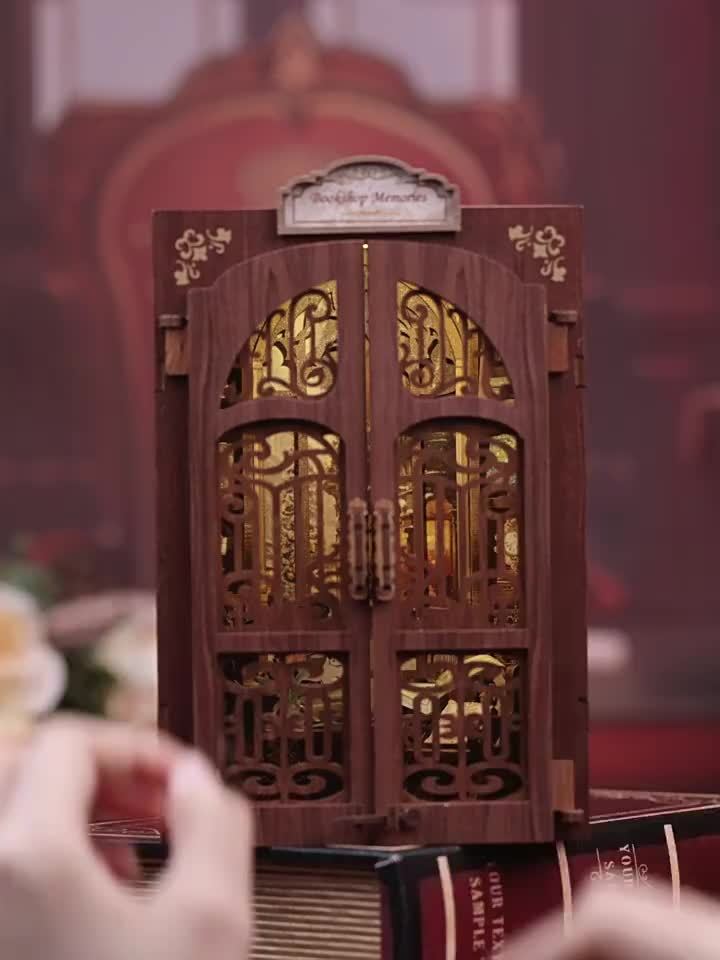Mini libreria a forma di gufo fai da te – Kit in legno 3D con illuminazione per decorazioni creative