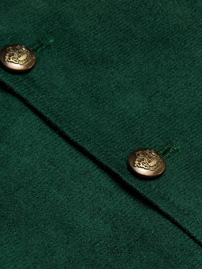 Gilet avec col en V et boutons
