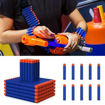200 Schaumstoffpfeile für Nerf mit Handgelenkhalter und Aufbewahrungstasche für Spielspaß