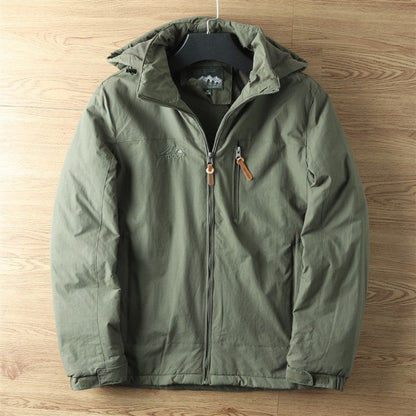 Wasserdichte, atmungsaktive Outdoorjacke mit Kapuze für Herren