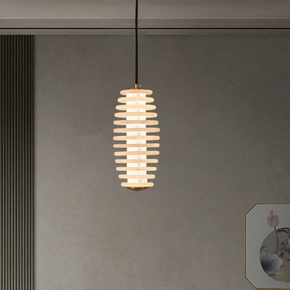 Scandinavian Round LED Pendant Light with Copper Finish
