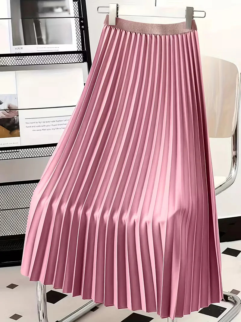 Jupe plissée taille haute
