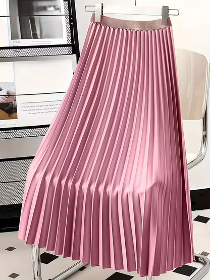 Jupe plissée taille haute