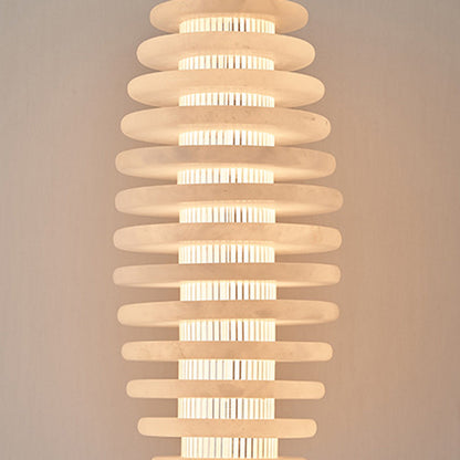 Scandinavian Round LED Pendant Light with Copper Finish