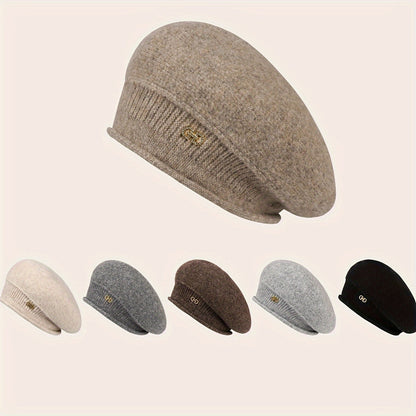 Elegantní pletený baret pro ženy - Elegance a teplo v zimě