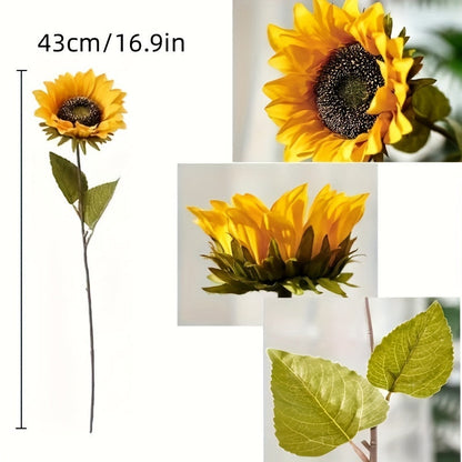 Juego de 11 girasoles vibrantes – Perfectos para el otoño, bodas y decoración del jardín