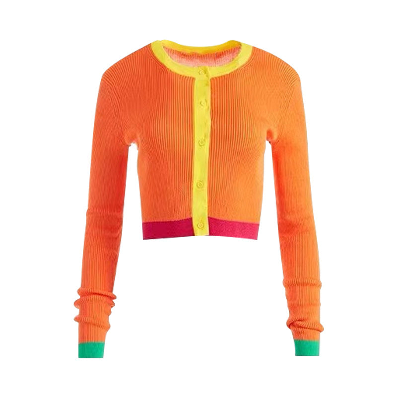 Orange Crop Top with Sporty Fit and Summer Flair