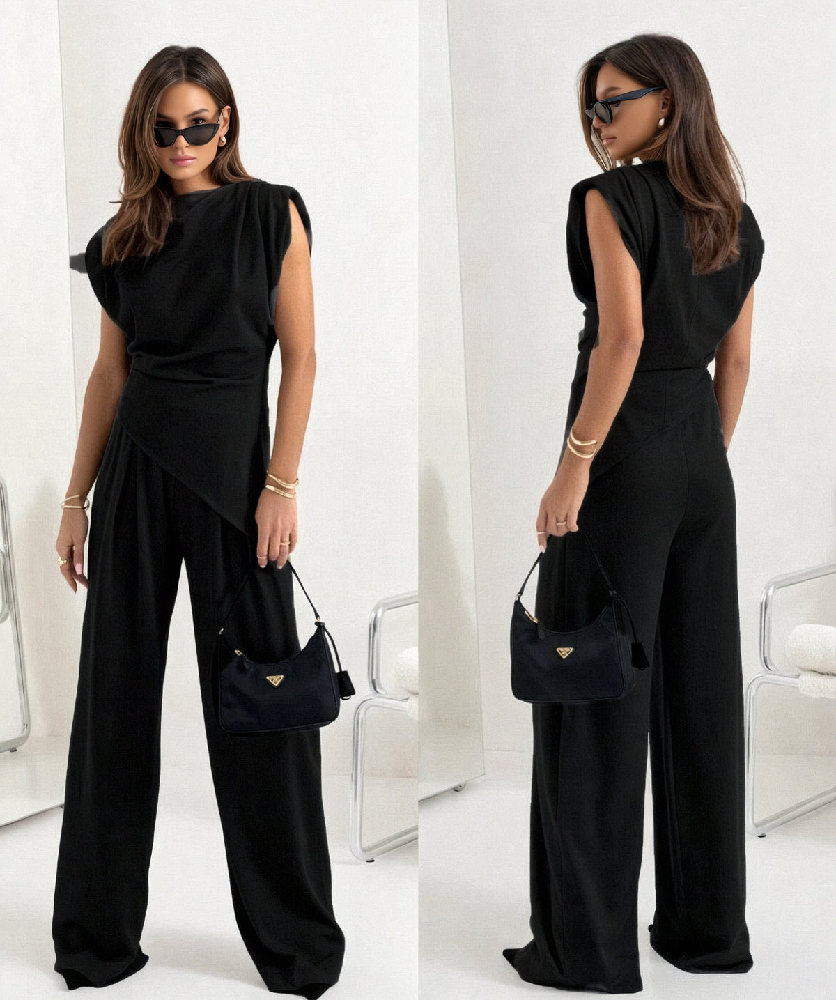 Mette - Chic sleeveless two-piece set