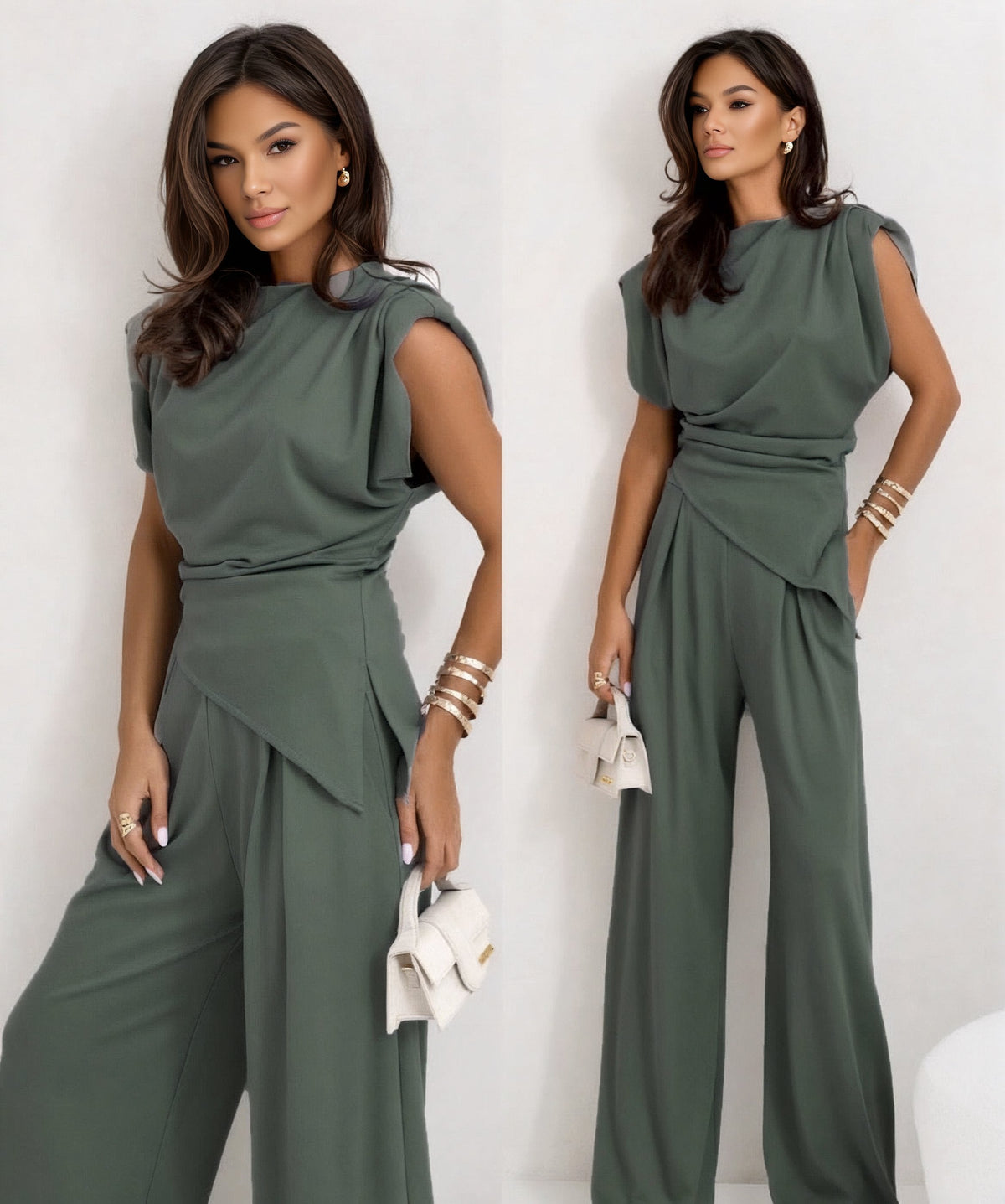 Mette - Chic sleeveless two-piece set