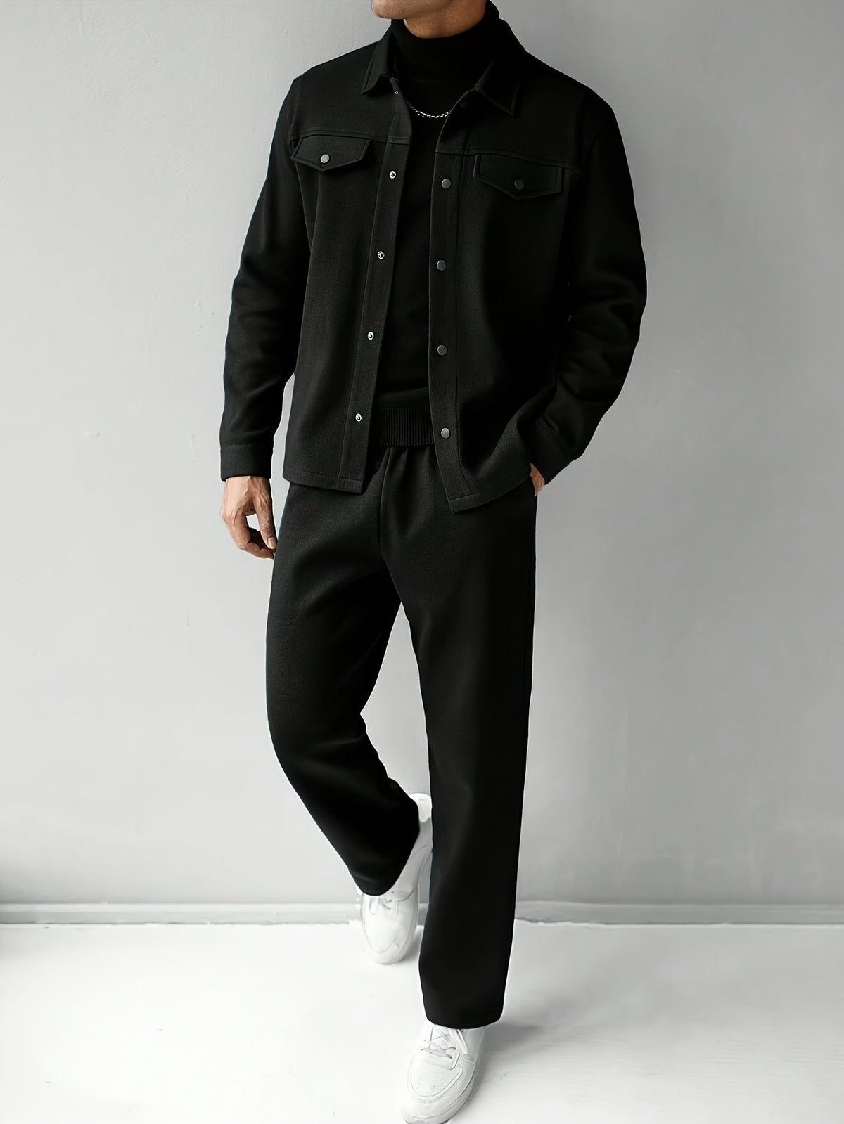 Modern Two-Piece Men's Set – Comfort and Casual Elegance