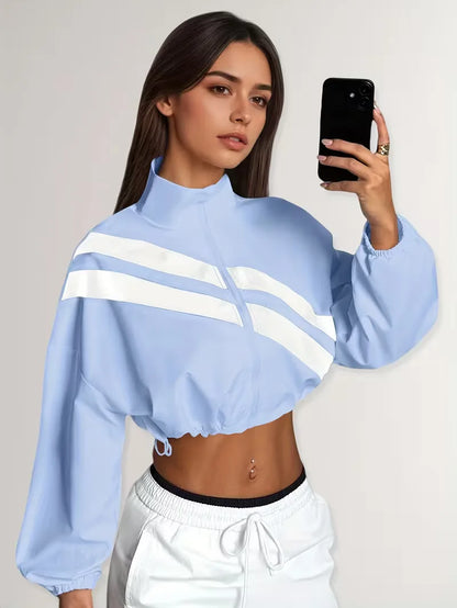 Veste de survêtement avec poignets élastiques