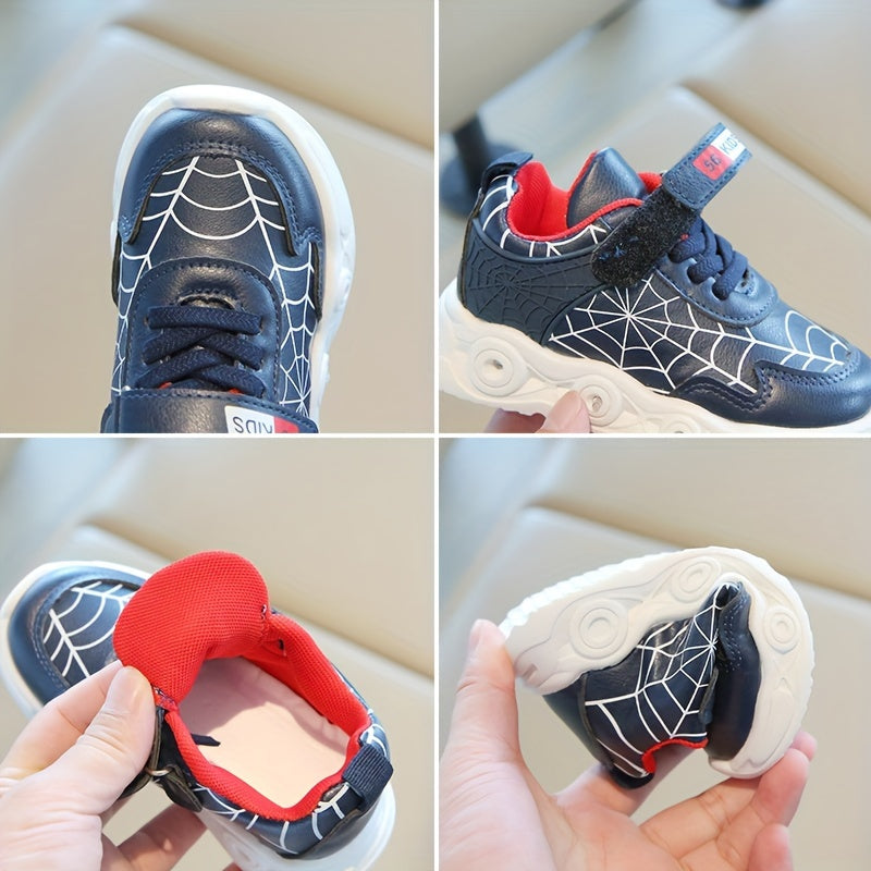 Zapatillas LED con diseño de telaraña - Para niños aventureros