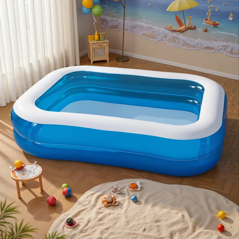 4-person inflatable pool - sturdy PVC material
