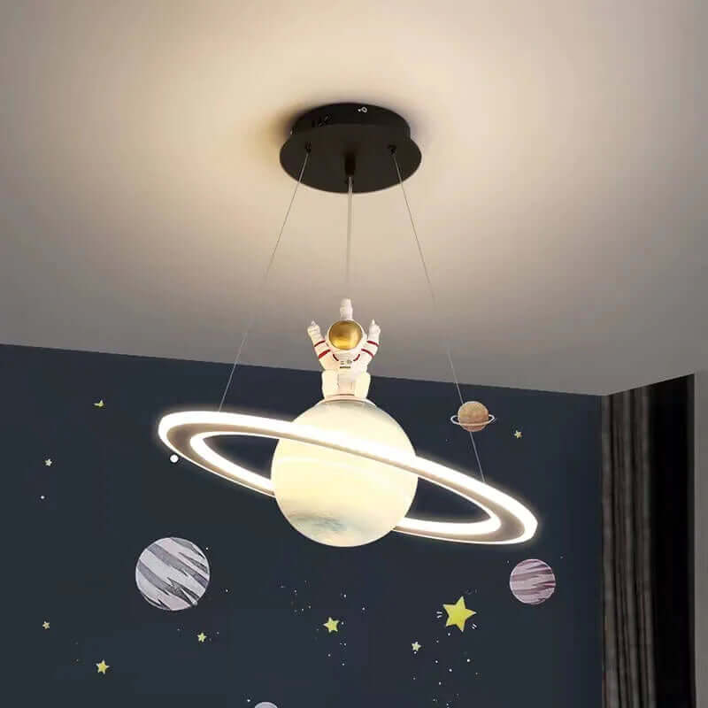 Lámpara colgante LED para habitación infantil con diseño de planetas – Ambiente mágico