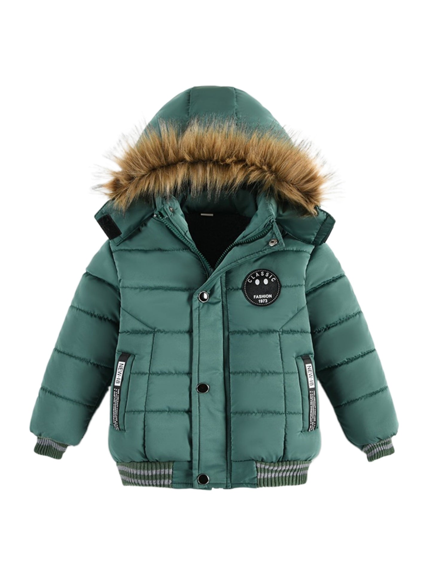 Padded Winter Jacket for Boys with Hood - Skei