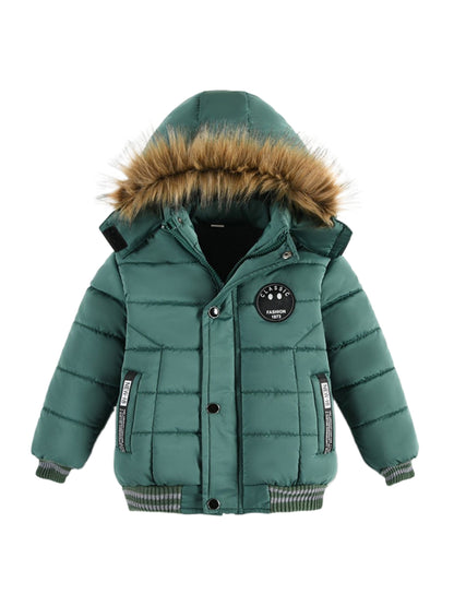 Padded Winter Jacket for Boys with Hood - Skei