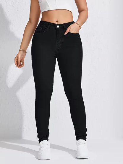 Jean skinny taille haute