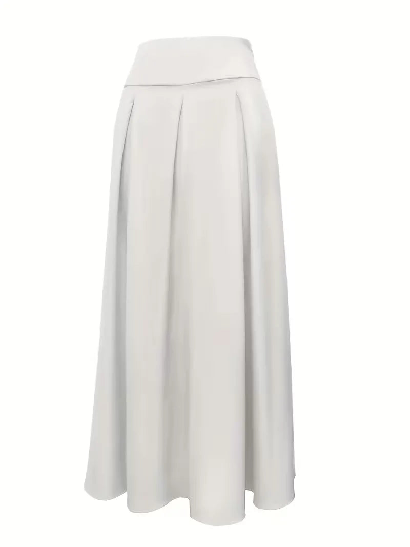 Jupe plissée taille haute