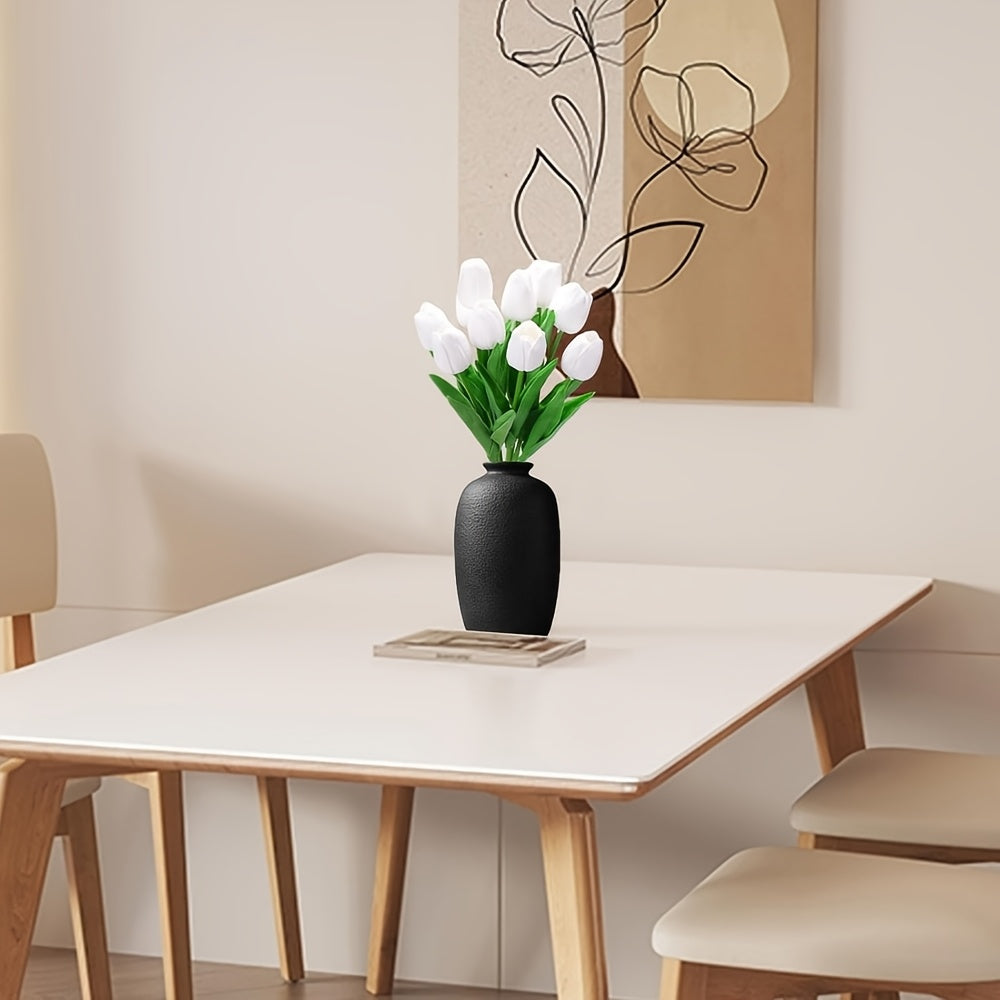 Set of 10 Artificial White Tulips – Perfect for Weddings, Photography and Interior Decoration