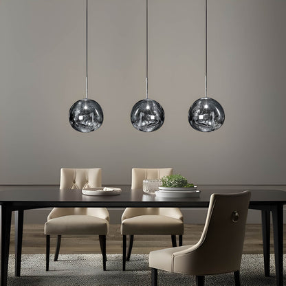 Elegante lampada a sospensione Luna in resina - design moderno