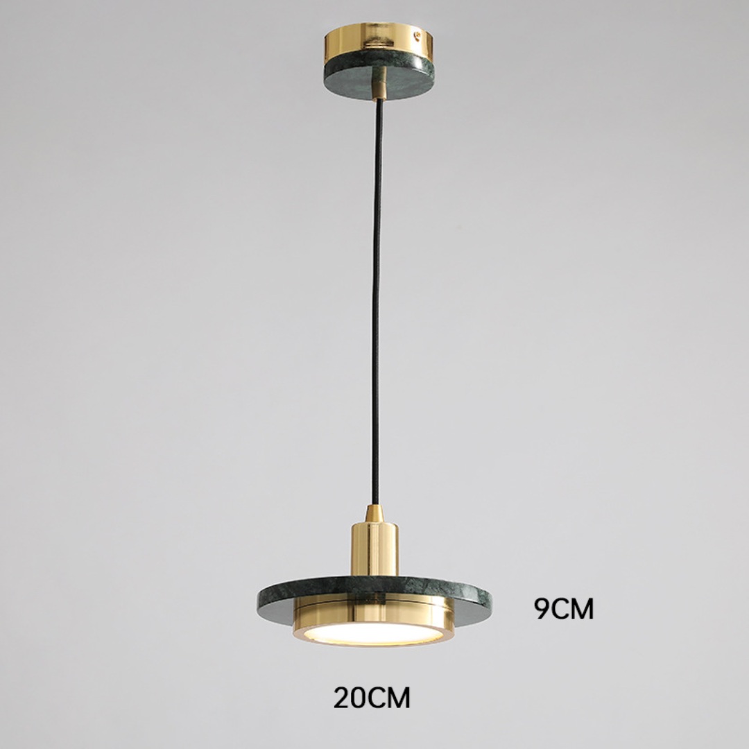 Elegant Modern Pendant Light with Marble Finish