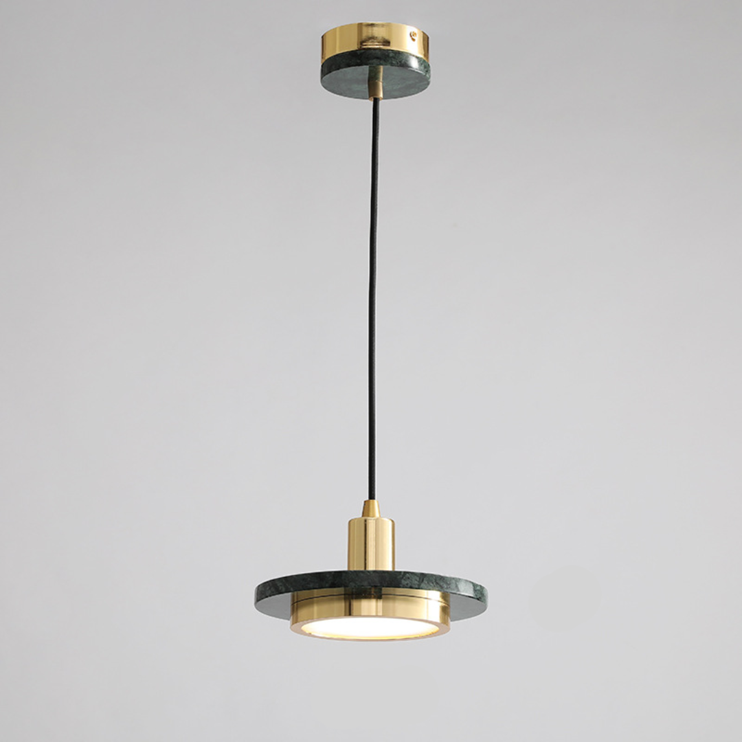 Elegant Modern Pendant Light with Marble Finish