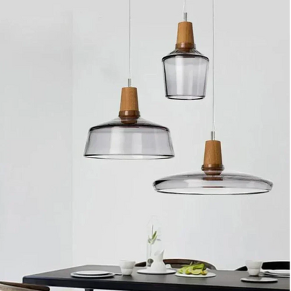 Nordic Glass Chandelier – Modern & Elegant