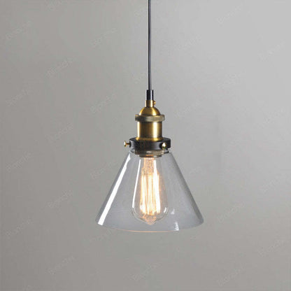 Vintage Industrial Pendant Light – Glass & Metal
