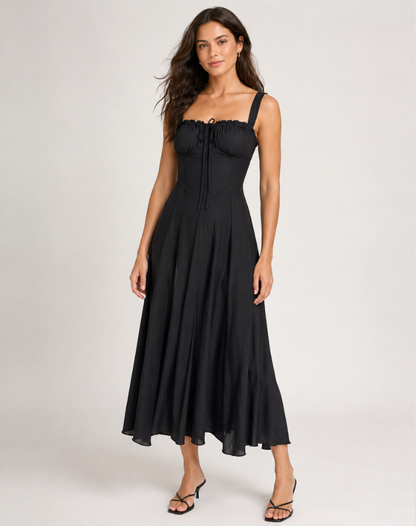 Jessy - Midi dress with corset and side split