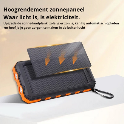 Tragbare Solar-Energie-Powerbank mit Schnellladefunktion