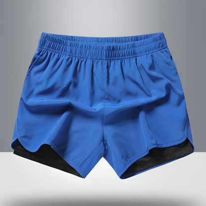 Pantaloncini da corsa da uomo ad asciugatura rapida con cerniera