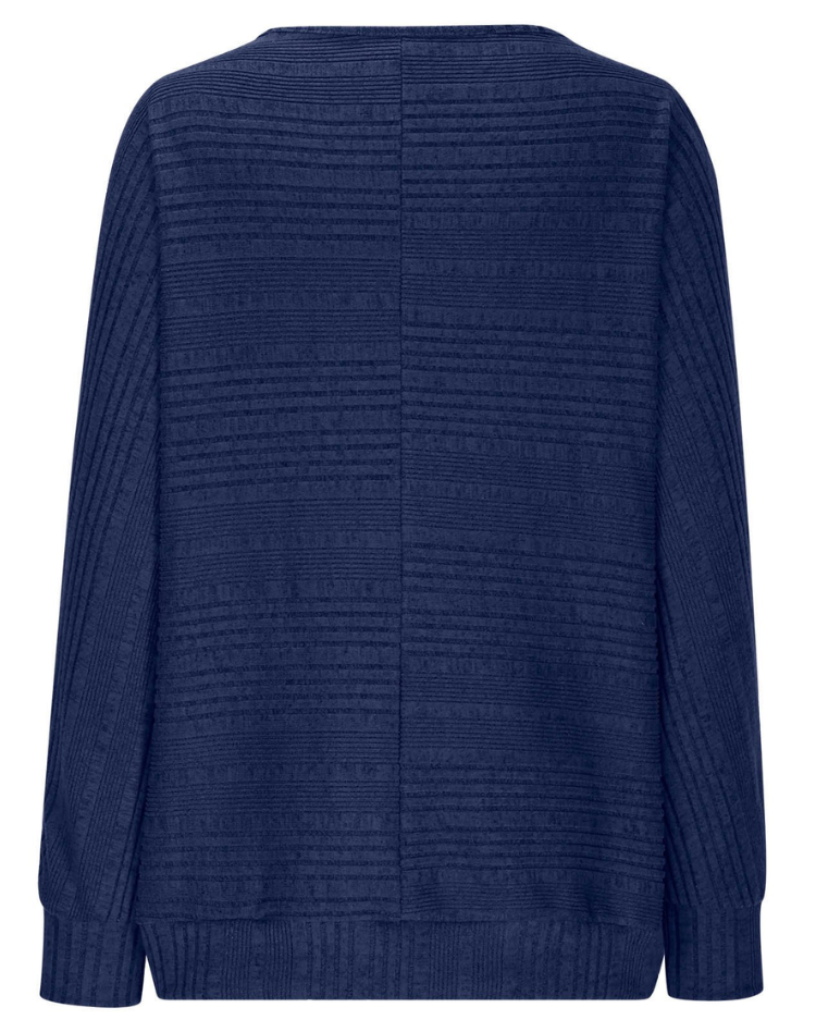 Stylish Knitted Jumper with Openwork Details for Women