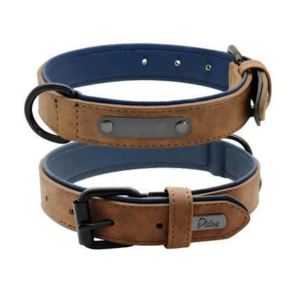 Leather Engraved Dog Collar