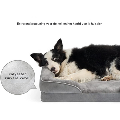 Orthopaedic Dog Bed with Memory Foam and Plush Covering