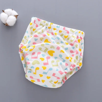 Reusable Baby Nappy Pants with Waterproof 6-Layer Crotch