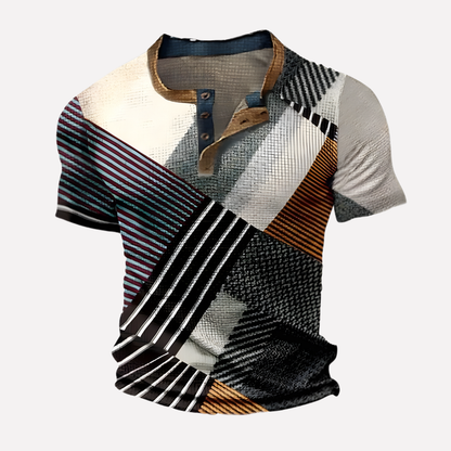 Men's Waffle Knit Casual T-shirt
