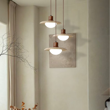 Travertin-Pendelleuchte - Luxuriöses und natürliches Design
