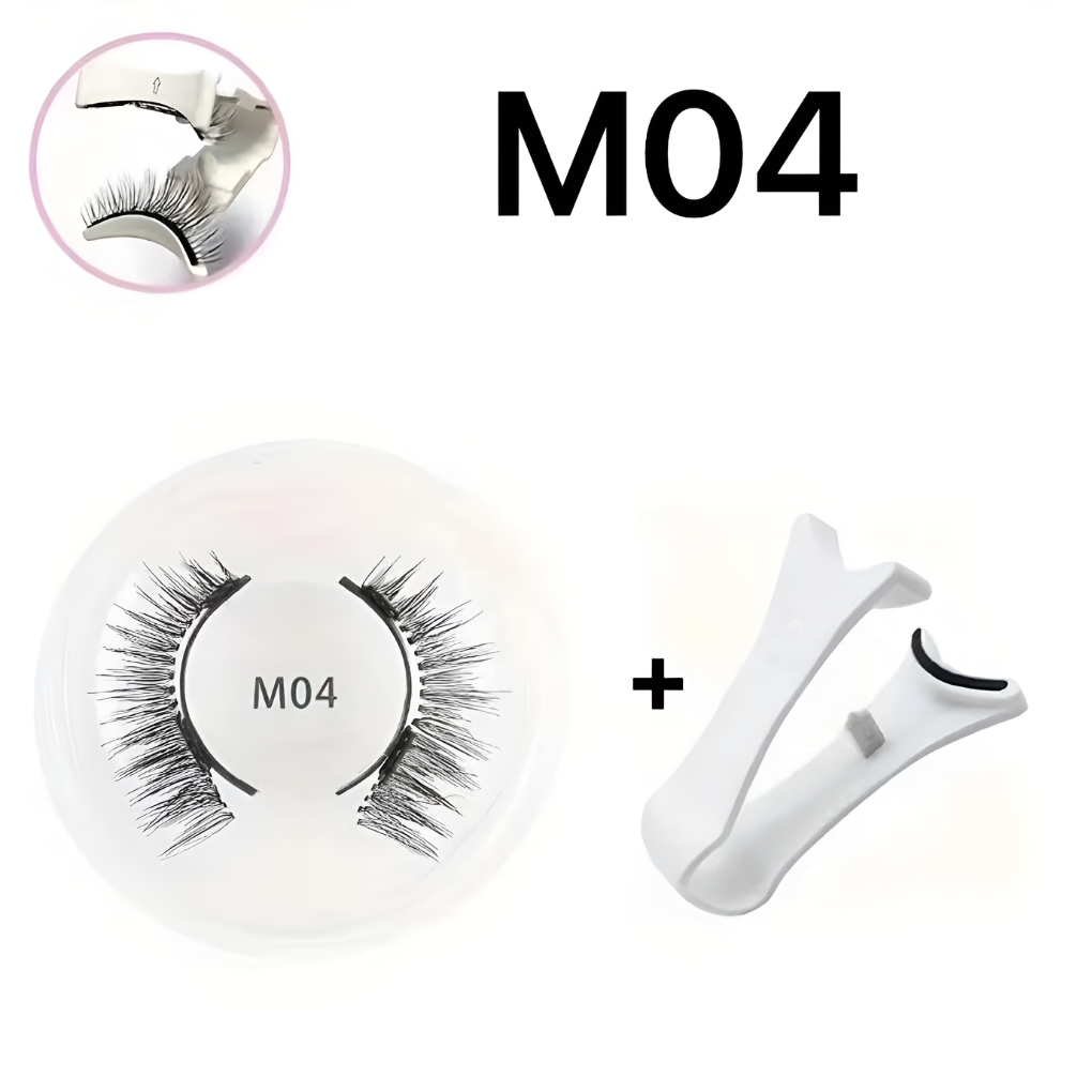 Reusable Magnetic Eyelash and Tweezers Set