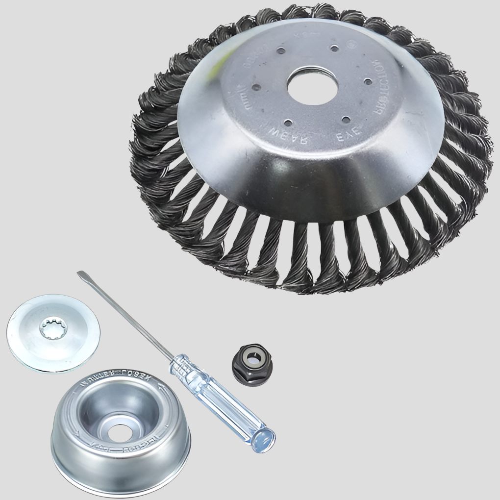 Carbon Steel Weed Brush and Trimmer - Brush Only