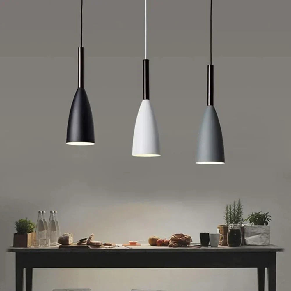 Scandinavian Minimalist Iron Pendant Light