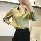 Women's Chic Long Sleeve Blouse for an Elegant Fit