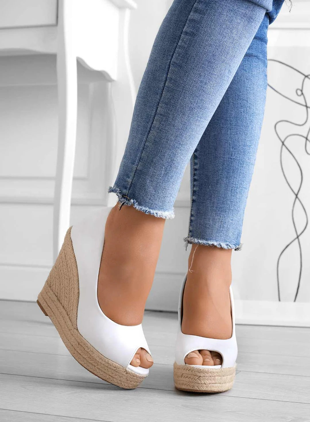 Open-toe wedge sandals for women - Madison