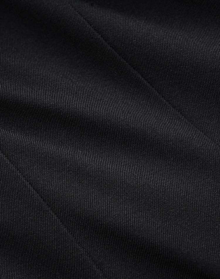 Jara – Black Tailored Mini Blazer Dress with Lapels and Flap Pockets