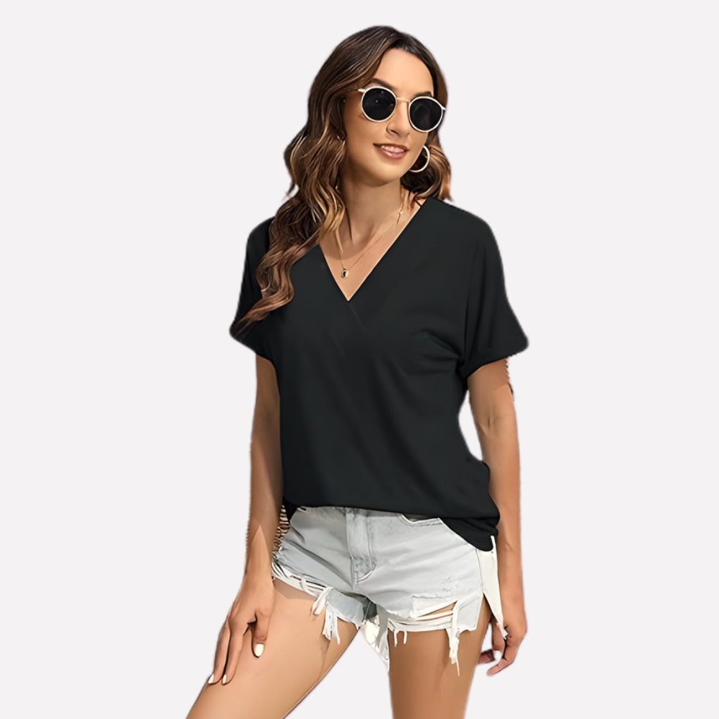 Women's V-Neck Short Sleeve T-Shirt